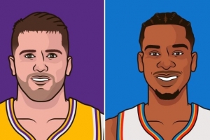 湖媒:本季卢卡32.8+8.5助+36胜 SGA31.8+6.6助+44胜 谁是MVP? - 资讯配图