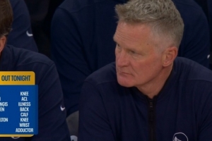 不忍直视！勇士本场对阵尼克斯 大小库里&巴特勒&追梦等8人缺席 - 资讯配图