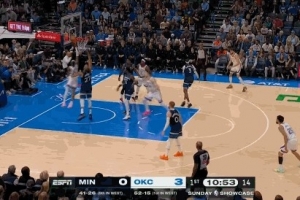 最强的矛打破最硬的盾！SGA迎着戈贝尔上进 雷霆开局打出9-0！ - 资讯配图