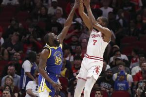 哭笑不得!勇士近8战苦吞7败!唯一赢下的是火箭…… - 资讯配图