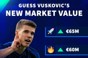 武什科维奇德转身价确定上涨：最高6500万欧，最低5000万欧 - 资讯配图