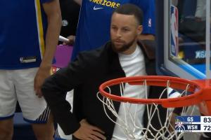 把库里吓坏了！梅尔顿突然暴起 战斧隔扣辽宁旧将库珀！ - 资讯配图