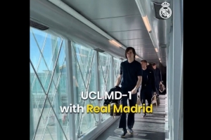 皇马官推晒曼市第一天：出发→抵达→赛前发布会→赛前训练 - 资讯配图