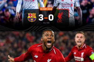 欧冠淘汰赛，英超球队仅利物浦在首回合3球落后情况下实现翻盘 - 资讯配图