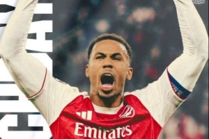 冲击8强！阿森纳官方发布欧冠战勒沃库森海报，加布里埃尔出镜 - 资讯配图