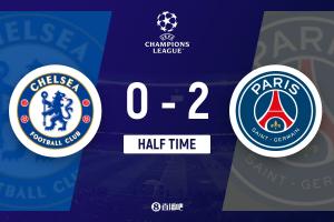 半场-巴黎暂2-0总比分7-2切尔西 K77闪击破门巴尔科拉建功 - 资讯配图