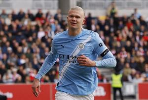 哈兰德在欧冠中已打进34球，距队史射手王阿圭罗仅差两球 - 资讯配图