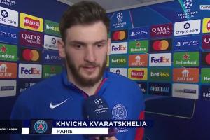 克瓦拉茨赫利亚:巴黎能卫冕欧冠,11场参与11球不止是我的功劳 - 资讯配图