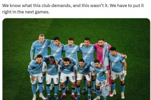 哈兰德社媒鼓励球队：我们没有达到球队目标，之后必须做得更好 - 资讯配图