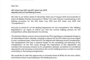 大变动！亚足联：同意FIFA将亚洲杯改至偶数年举办，终止现有申办 - 资讯配图