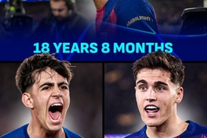 亚马尔+贝尔纳尔+库巴西,巴萨三名U19球员欧冠淘汰赛首发创纪录 - 资讯配图