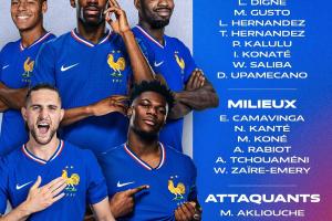 将战巴西！法国名单：姆巴佩、登贝莱领衔，奥利塞、坎特在列 - 资讯配图