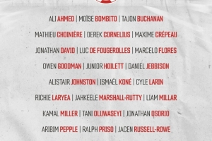 加拿大国家队名单:戴维、布坎南在列,阿方索·戴维斯缺席 - 资讯配图