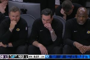 亏死了！雷迪克挑战球权 结果判了艾顿犯规送了热火两罚！ - 资讯配图