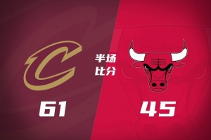 半场战报-骑士61-45公牛 哈登5记三分砍21分 泰森11分 莫布里10+5 - 资讯配图