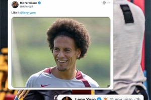 费迪南德社媒晒自己爆炸头照片调侃约罗：喜欢这个发型 - 资讯配图