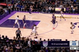 麦克德莫特连中三分！国王打出一波17-2反超76人 - 资讯配图