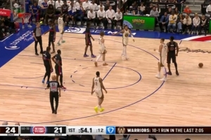 封印解除！追梦下场后勇士轰出12-1攻击波 强势反超 - 资讯配图