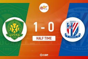 半场-国安1-0领先申花 张玉宁连续3场破门米内罗中柱法比奥染黄 - 资讯配图