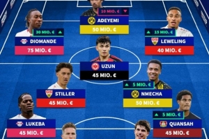 德甲无拜仁球员最贵阵：多特4人 宽萨、迪奥曼德、武什科维奇在列 - 资讯配图