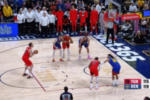 球商真在线！掘金领先4分&约基奇点球珀尔特尔 珀尔特尔两罚不中 - 资讯配图