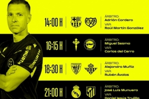 西甲第29轮裁判安排：穆努埃拉执法马德里德比，科尔德罗主裁巴萨 - 资讯配图