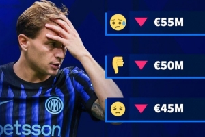 身价4连跌！29岁巴雷拉身价预热最低跌至4000万，2年前巅峰8000万 - 资讯配图