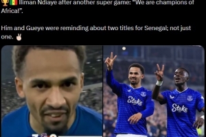 埃弗顿3-0切尔西，恩迪亚耶赛后对镜头喊道：塞内加尔是非洲冠军 - 资讯配图