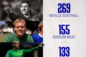 皮克福德百场零封埃弗顿队史第五,距离第四的萨加尔还差20场 - 资讯配图