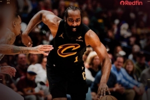 零罚球砍20+6+10&正负值+14!骑士发布赢球海报:封面人物哈登 - 资讯配图