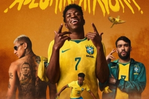 巴西队发布世界杯主场球衣，维尼修斯、里沙利松担当模特 - 资讯配图