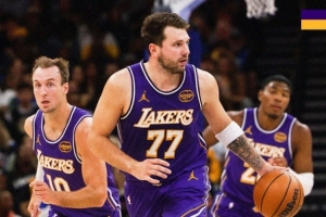 九连胜!湖人发布赢球海报:封面人物为东契奇+肯纳德 - 资讯配图