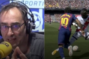 前裁判：西斯对亚马尔有犯规动作，这足以构成点球判罚 - 资讯配图