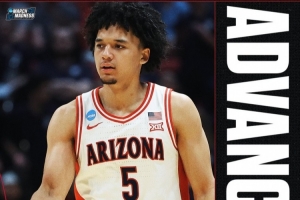 疯三32强赛-伯里斯16分9板2助 亚利桑那击败犹他州立 晋级16强 - 资讯配图