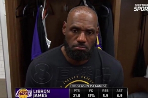 【完整版】詹姆斯赛后采访:回应半场0分 称赞活塞 满意球队韧性 - 资讯配图
