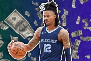 钱得了！莫兰特近三个赛季打一场比赛就能赚140万美元！ - 资讯配图