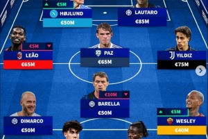 意甲身价最高阵：劳塔罗8500万欧领衔，莱奥、伊尔迪兹、帕斯入选 - 资讯配图