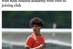 追随父亲脚步！TA：15岁迷你罗在皇马青训营训练，有望未来加盟 - 资讯配图