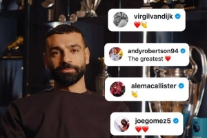 告别传奇！利物浦官方社媒晒队友致敬萨拉赫合集 - 资讯配图