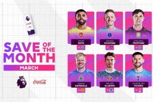 英超3月最佳扑救候选:拉亚、皮克福德、大马丁等球员的扑救入围 - 资讯配图