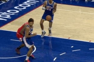 骚气助攻！格莱姆斯不看人手一抖传给巴洛吃饼暴扣！ - 资讯配图