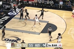 G联赛的约老师！杨瀚森弧顶发牌+inside out 连送助攻盘活全队 - 资讯配图