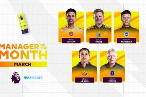 无悬念？英超3月最佳主帅候选：阿尔特塔唯一3战全胜领衔 - 资讯配图