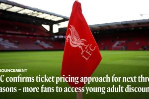 引发球迷不满！利物浦官方：未来三年球票涨价，幅度最高不超过5% - 资讯配图