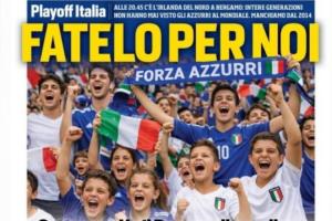 扎心了！罗体：头版由AI生成，因找不到这么多年轻人为意大利欢呼 - 资讯配图