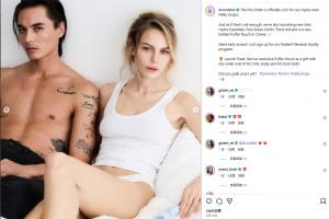 与男模拍广告引热议，奥尔莫女友回应：这是工作，只是摆姿势拍照 - 资讯配图