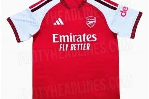 阿森纳新赛季主场球衣谍照:两种红色色调搭配+独特闪电图案 - 资讯配图