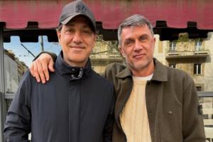 昔日的叹息之墙！内斯塔晒照与马尔蒂尼见面，还是那么帅 - 资讯配图