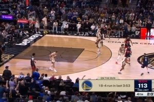 收割！勇士攻防两端压制奇才 轰出18-4攻击波获得9分优势 - 资讯配图