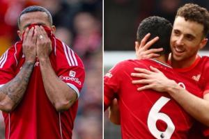 两人同期加盟利物浦！传奇赛第20分钟悼念若塔时，蒂亚戈热泪盈眶 - 资讯配图